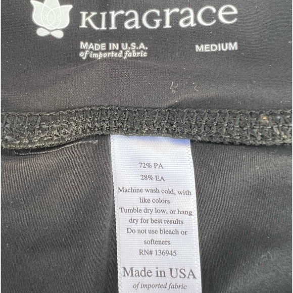 NWT KiraGrace Pleated Skort Skirt Black Size Medium - Picture 11 of 12